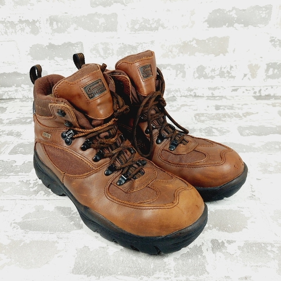 Coleman Fairbanks Brown Lace Up Round Toe Waterproof Trail Hiking Boots V725 main image 11
